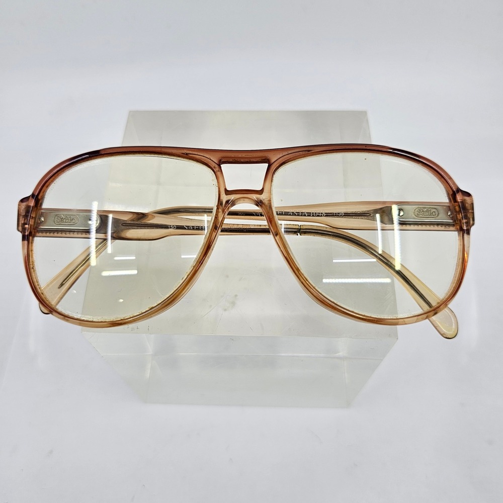 Safilo Elasta 1048 1135 Pink Fade Aviator Eyeglasses Frame w/ Flexhinge Italy